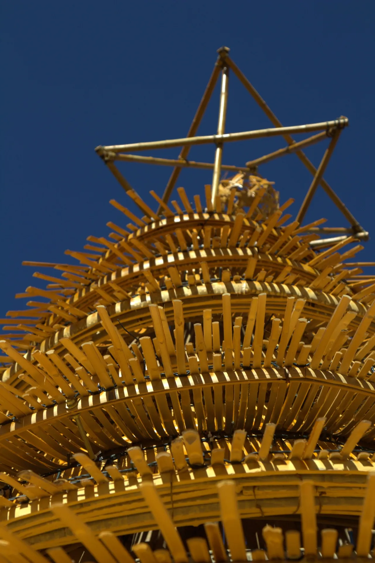 Cenografia em bambu — Natal dos Pioneiros — Cascavel 2024, Bambusa Atelier.